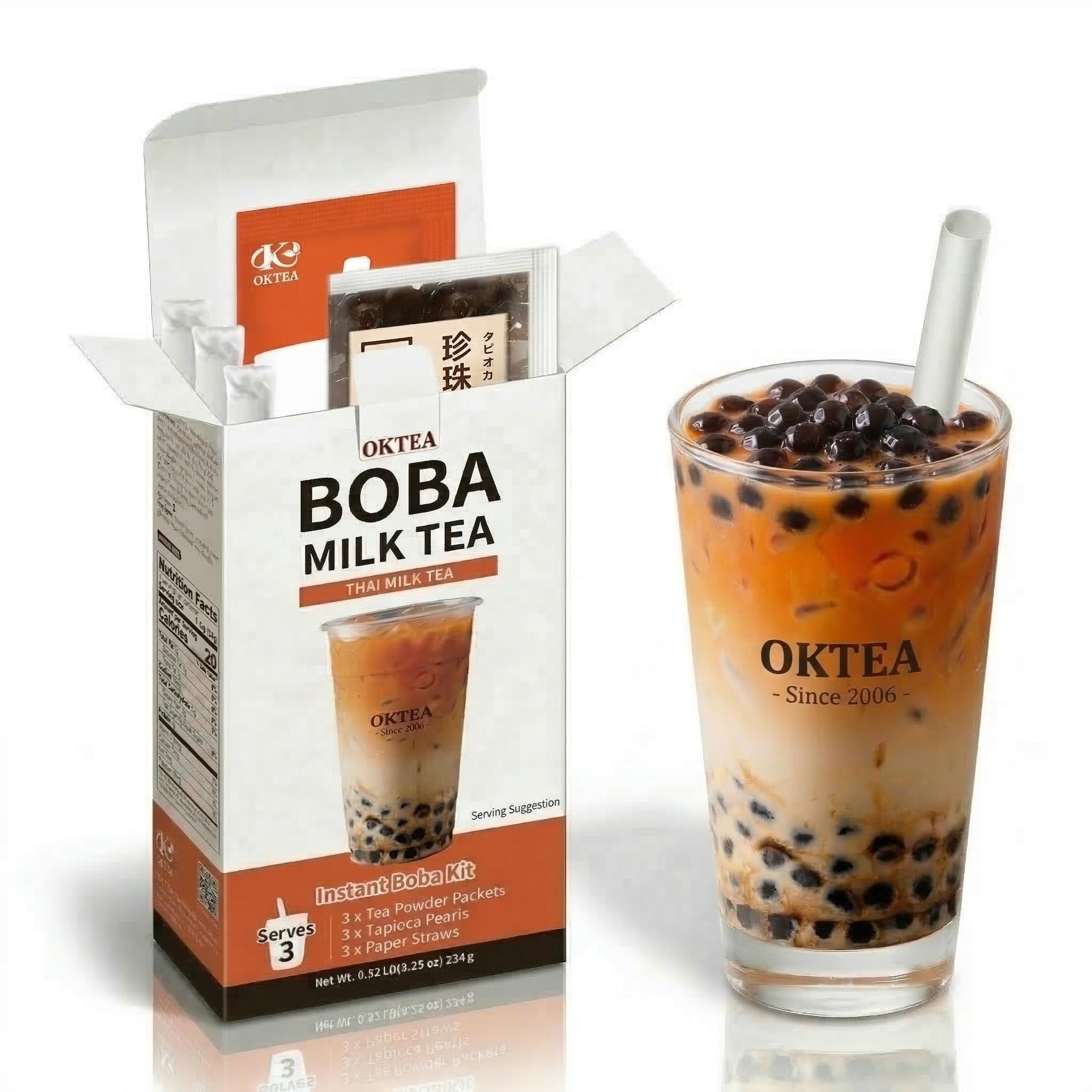 milktea Amazon.com: OKTEA Thai Essence Bubble Pearl Milk Tea Kit – Rich